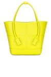 Bottega Veneta Arco Tote Bag In Kiwi & Silver