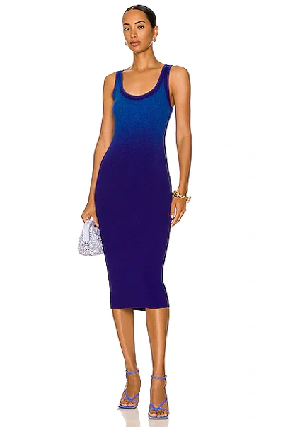 Cotton Citizen Verona Midi Tank Dress In Azure Purple Cast