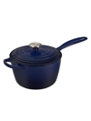 Le Creuset Signature 2.25-quart Cast Iron Saucepan In Indigo