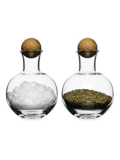 Sagaform Nature Glass Spice Bottle 2-piece Set