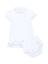 Polo Ralph Lauren Baby Girl's 2-piece Cupcake Polo Dress & Bloomers Set In White