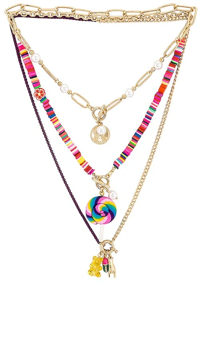 8 Other Reasons Carnival Necklace In Metallic Gold