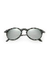 Kyme 48mm Oval Sunglasses In White Silver