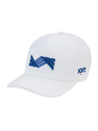 Knt By Kiton Logo Baseball Hat In White