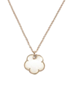 Pasquale Bruni Women's Petit Joli 18k Rose Gold, White Agate, & Diamond Flower Pendant Necklace
