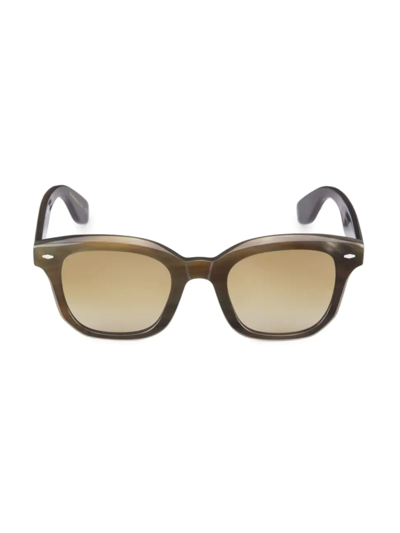 Brunello Cucinelli Women's Filu' Horn 50mm Square Sunglasses In Brown
