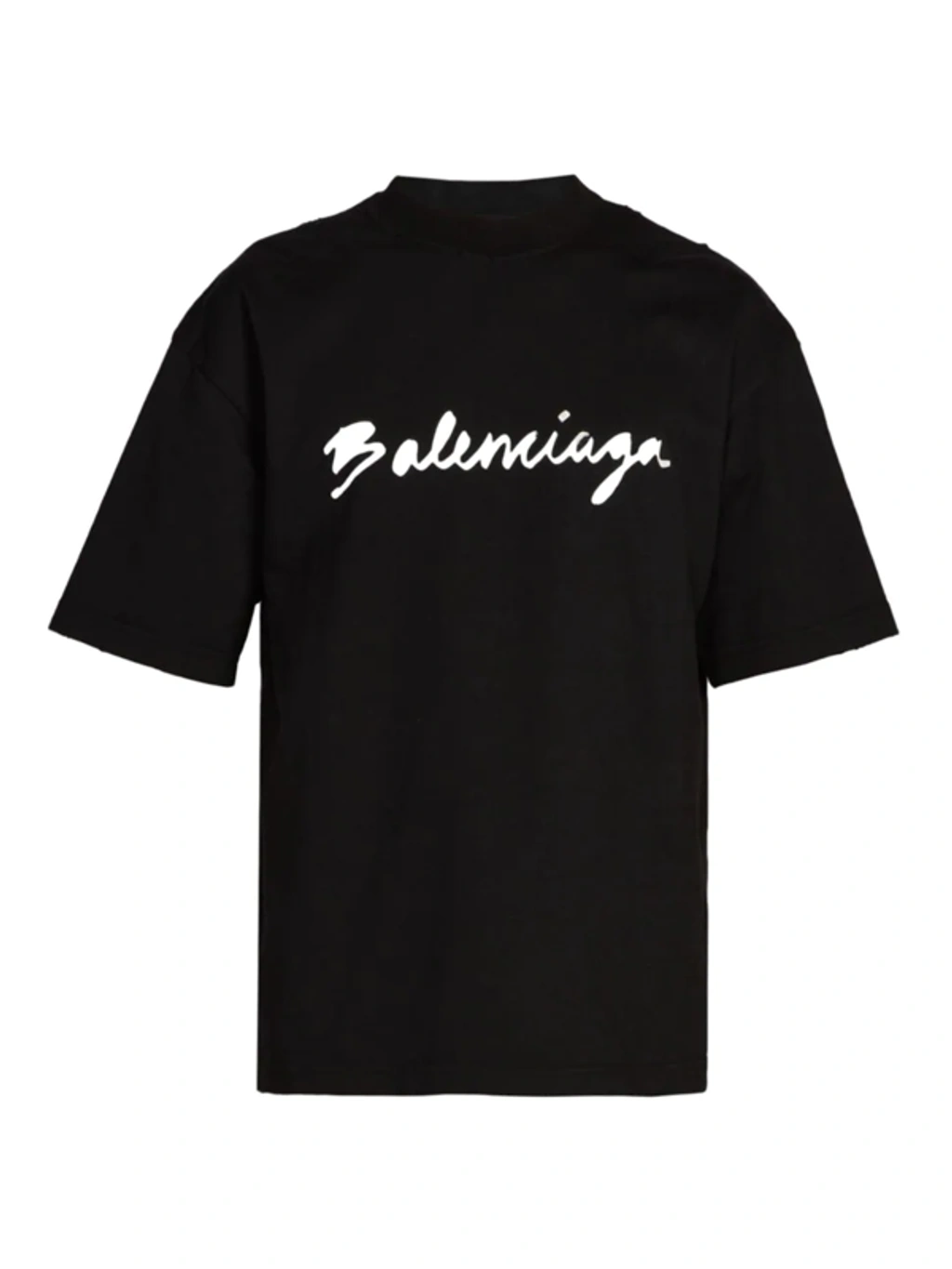 Balenciaga Oversized Script Logo Tee In Black ModeSens