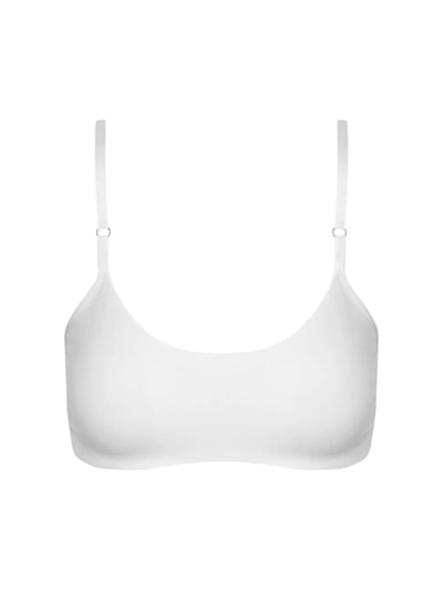 Commando Butter And Lace Racerback Bralette In White