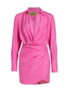 Gauge81 Women's Naha Silk Minidress In Pink