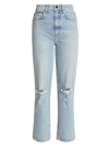 LE JEAN WOMEN'S SABINE MODERN ANKLE STRAIGHT HIGH-RISE JEANS