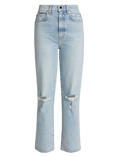 Le Jean Sabine Modern Ankle Straight High-rise Jeans In Nocolor