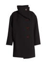 Acne Studios Oschelle Wool-blend Coat In Black