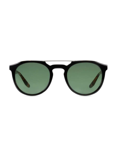 Barton Perreira X 007 Legacy Collection 52mm Aviator Sunglasses In Black Amber Tortoise