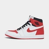 Nike Jordan Air Retro 1 High Og Casual Shoes In White/university Red/black