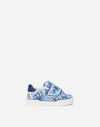 Dolce & Gabbana Majolica-print Portofino Light Sneakers In Multicolor