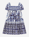 Dolce & Gabbana Abito Maniche Corte In Multicolor