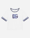 Dolce & Gabbana Jersey T-shirt With Dg Logo In Multicolor