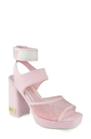 Juicy Couture Women's Graciela Dress Sandals Women's Shoes In Q-pink Mesh/ Neoprene