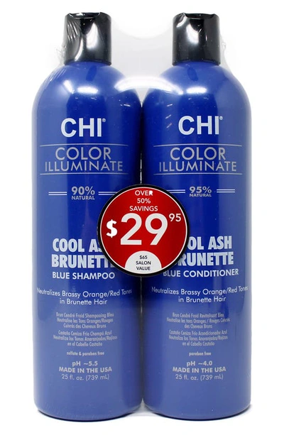Chi Color Illuminate Cool Ash Brunette Shampoo & Conditioner