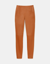 Lafayette 148 Stretch Nappa Leather Greenwich Legging In Copper