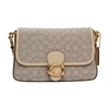 Coach Soft Tabby Shoulder Bag In Signature Jacquard In B4 Stone Ivory