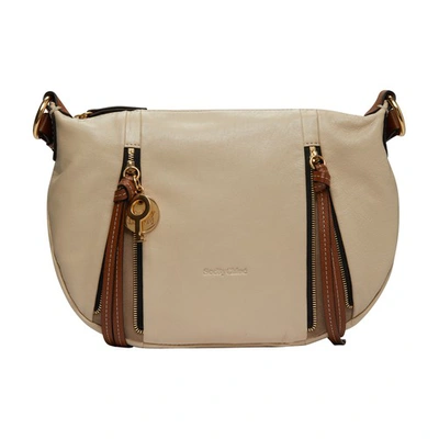 See By Chloé Indra Crossbody Bag In Cement Beige