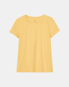 Lafayette 148 Petite Cotton Jersey Modern Tee In Dandelion