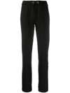 Palm Angels Drawstring-waist Track Pants In Black Black