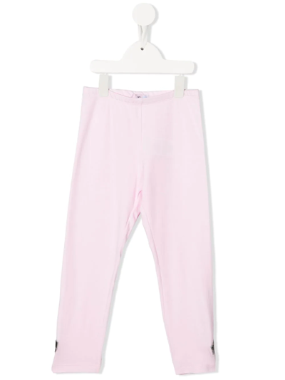 Chiara Ferragni Kids' Logo-patch Leggings In Pink
