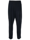 ALBERTO BIANI PLEATED CROPPED TROUSERS
