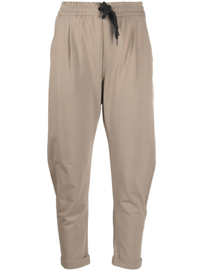 Brunello Cucinelli Tapered Track Pants In Neutrals