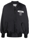 MOSCHINO LOGO-PRINT BOMBER-JACKET