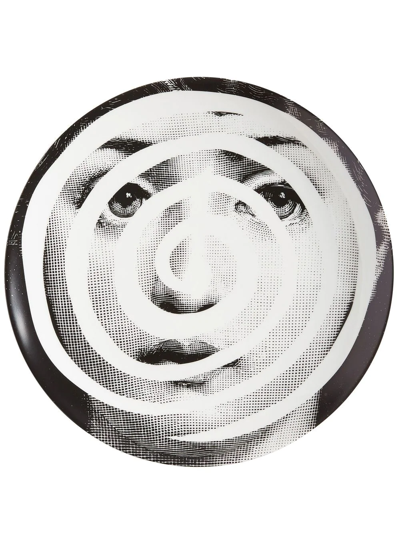 Fornasetti Tema E Variazioni N.18 Wall Plate In White