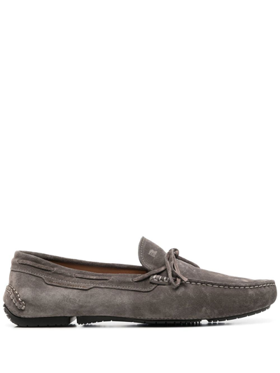 Fratelli Rossetti Front Tie-fastening Detail Loafers In Grey