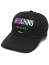 MOSCHINO LOGO-PRINT COTTON CAP