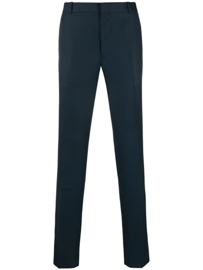 Alexander Mcqueen Straight-leg Trousers In Negro