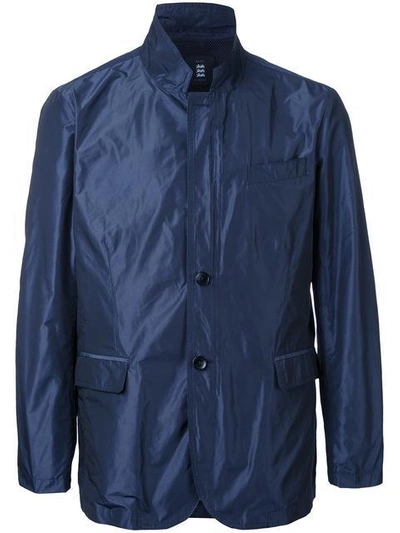 Kent & Curwen Stripe Casual Blazer Jacket In Blue