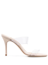 Manolo Blahnik Pvc Scolto Sandals In Neutrals