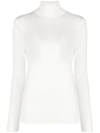 Chloé High-neck Fine-knit Jumper In White