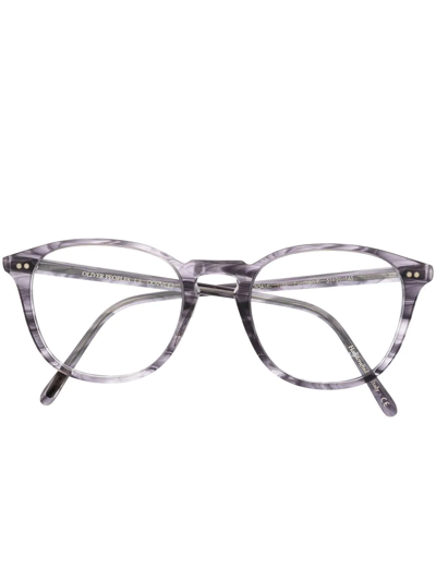 Oliver Peoples Round-frame Glasses In Grey