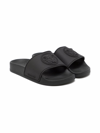 Versace Medusa-raised Pool Slides In Black