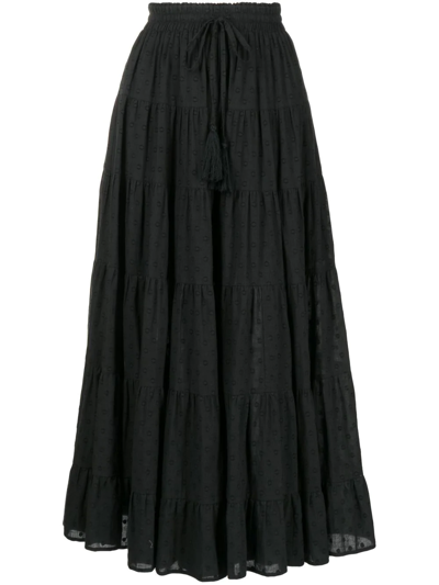We Are Kindred Winnie Tied-waist Maxi Skirt In Black