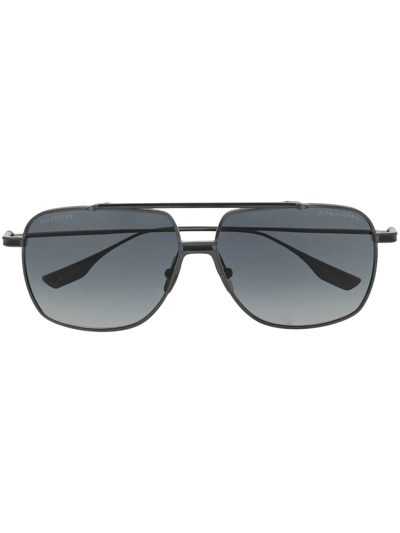 Dita Eyewear Alkamx Navigator-frame Sunglasses In Silver