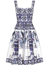 DOLCE & GABBANA PRINTED SHORT DRESS