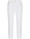 DOLCE & GABBANA TAPERED COTTON TROUSERS