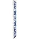 Dolce & Gabbana Majolica Bandeau Silk Twill Scarf In Blue