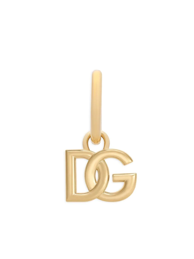 Dolce & Gabbana Dg Logo-detail Earrings In Gold