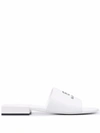 BALENCIAGA BALENCIAGA BOX LEATHER FLAT SANDALS