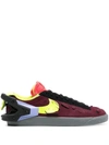 Nike Acronym Blazer Felt-trimmed Suede And Tpu Sneakers In Bordeaux