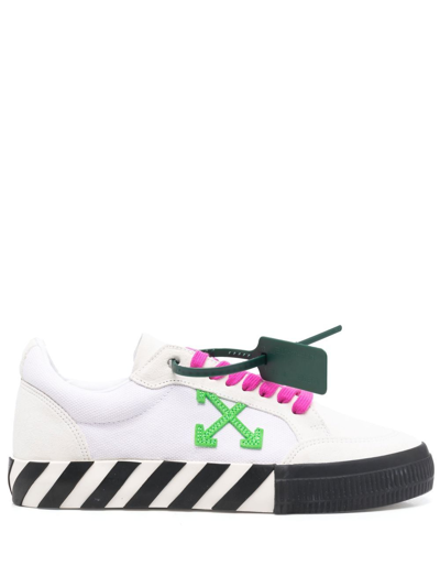 HOT Vulcanized Sneakers Off White Green Shoes Off-white White